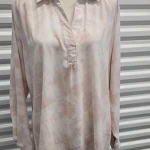 Wonderly Blush Tie-Dye Blouse